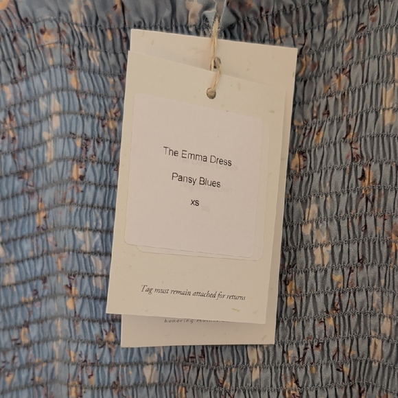 Christy Dawn Emma Dress In Pansy Blues Size XS - Picture 3 of 8